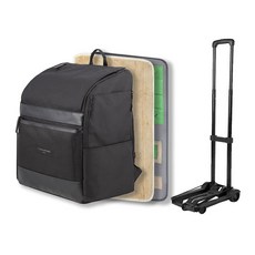 Louis Quatorze 寵物Arming包 + 極細纖維墊 + 嗅聞墊 + 拉桿車, 黑色