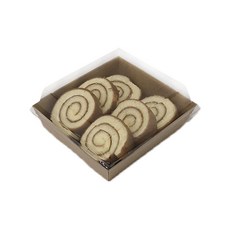 茶野餐牛皮紙托盤蓋套組, 100組