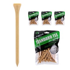 kaxiyagolf 木製高爾夫球Tee 超長版, 原木, 200個