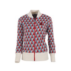 JENOBIO 女式三角形圖案高爾夫針織開衫 AOJN7016S1