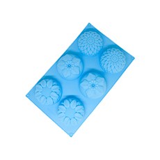 6格花朵造型矽膠模具