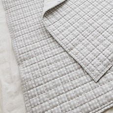 BEBE DECO 鬆緊帶絎縫防水墊, 灰色