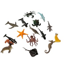 夏威夷海洋動物迷你公仔 16款入, 1套