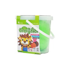 토단교재 유아용 하비 클레이, 형광연두, 500g, 1개