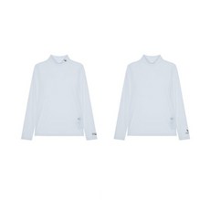 헤지스골프 여성용 하이넥 냉감긴팔 기본 이너 HWTS1B361WT 2p