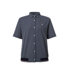 헤지스골프 여성용 밑단 시보리 반팔 저지 셔츠 HWTS1B352N3