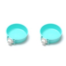 에이홉 반려동물 심플 식기 S, B 블루, 2개