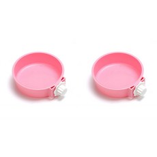 에이홉 반려동물 심플 식기 S, B 핑크, 2개