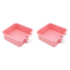 에이홉 반려동물 심플 식기 L, D 핑크, 2개
