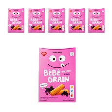 KEMY KIDS 貪吃凱米 嬰兒穀物小卷心, 6盒, 藍莓口味, 40g