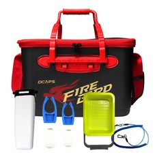 DCAPS 45升豆碗 +誘餌籃 +路夾 +刮鏟 + 5種刮鏟彈簧, 黑色