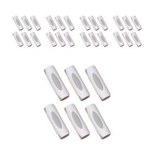 圓筒多功能夾 6入, 白色, 5個