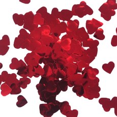 PARTYSHOW 心形錫箔紙 1.5cm 200g 紅色, 紅色的, 1個