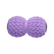橢圓形壓花花生按摩球, 淺紫色, 1個