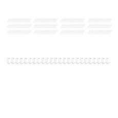 UBIGIO 100條裝訂接線, 6.4毫米, 白色