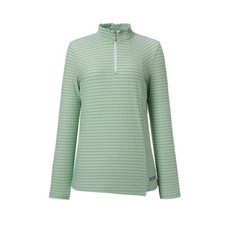 DAKS 女款條紋半拉鍊高爾夫長袖T恤 DNTS1B310