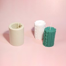 AngleThing Pretzel Point Knit 圓柱紗矽膠模具, 單色