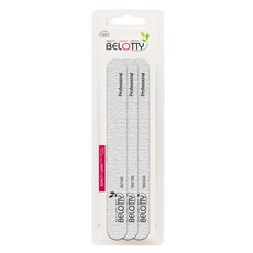 BELOTTY 專業高級一字型美甲銼刀組, 單一顏色, 1套