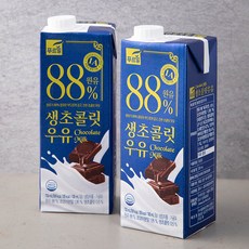 푸르밀 88 생초콜릿 우유, 730ml, 2개
