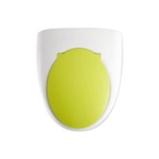 靜音成人孩童兩用硬式馬桶蓋, 綠色