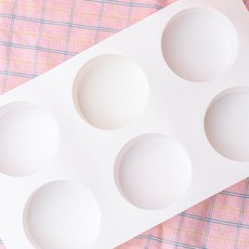 AngleThing 6格圓形矽膠模具, 單色