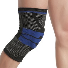 마켓에이 스포츠 운동 관절 실리콘 무릎 보호대 블랙, 1개