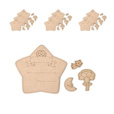 Minhwa Shop 母親節感謝牌製作套裝 FDPWD0215, 星星, 10套