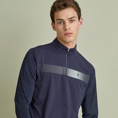 DAKS 男士圓點配色半拉鍊高爾夫 T恤 DGTS1B315N3