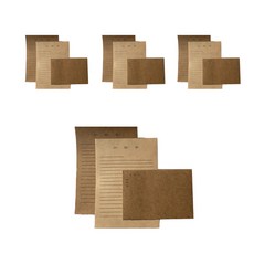 룩아트 곰신 디데이 군대 데일리 편지지 크라프트지 세트, 혼합색상, 1개