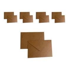 LOOKART Gomsin 日常牛皮紙信封, 10個, 混色