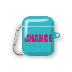 프루그나 CHANCE 에어팟 하드케이스 + 카라비너, 민트, 1개