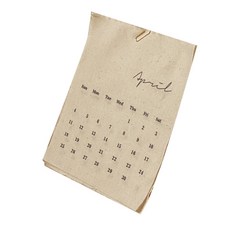 2021年不織布日曆掛飾, 象牙, 1個