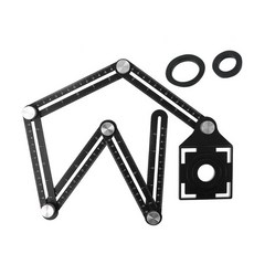 木工瓷磚室內裝飾萬用角度器 6關節, 1個