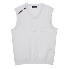 헤지스골프 남성용 H로고 방풍 니트베스트 HUSW1B311WT