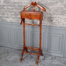 하우스데코 마호가니원목 마네코 01 양복걸이, 앤틱 브라운