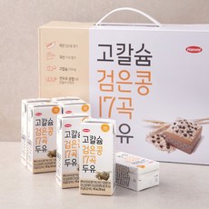 한미헬스 고칼슘 검은콩 17곡 두유, 190ml, 24팩