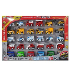 Toy & Toy 綜合微型車警用消防重型設備巴士 30 款套裝, 混色, 1個