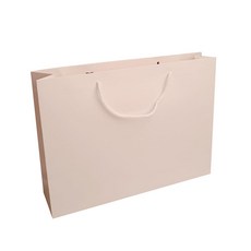 방구석상인 무지 종이 쇼핑백, 화이트, 25개