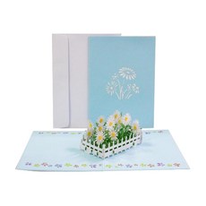 Leeum Dream 3D雛菊立體卡片, 混合顏色, 1個