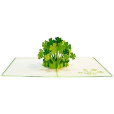 Leeum Dream 3D四葉草立體卡片, 混合顏色, 1個