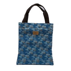 Market A便當購物袋 海軍藍 魚, 1個