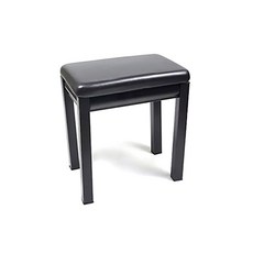 zoonics.com 鋼琴皮革椅, 黑色, 1個