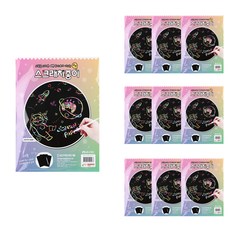 Uniart 刮畫紙, A4, 10張, 10個