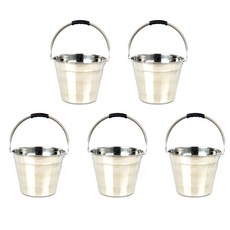 多功能不鏽鋼提桶, 混色, 340 x 260 毫米, 5個