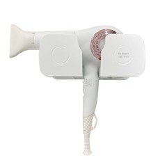 YES BEAUTY 免打孔吹風機架 YB-777, 白色, 1組