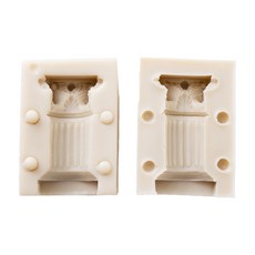 ANGLE THING 復古神殿羅馬柱雙面立體矽膠模具, 單一顏色
