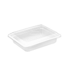 쿡앤락 일회용 성형 사각용기 백색 중 1.2L DS 70, 200개