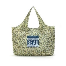 지큐 방수 대용량 장바구니 쇼핑백, 그린, 1개