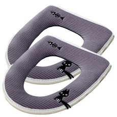 극세사 탈부착 변기시트 M02, 타입26, 2개