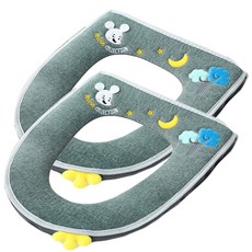 超細纖維可拆卸馬桶坐墊 M02, 款式6, 2個